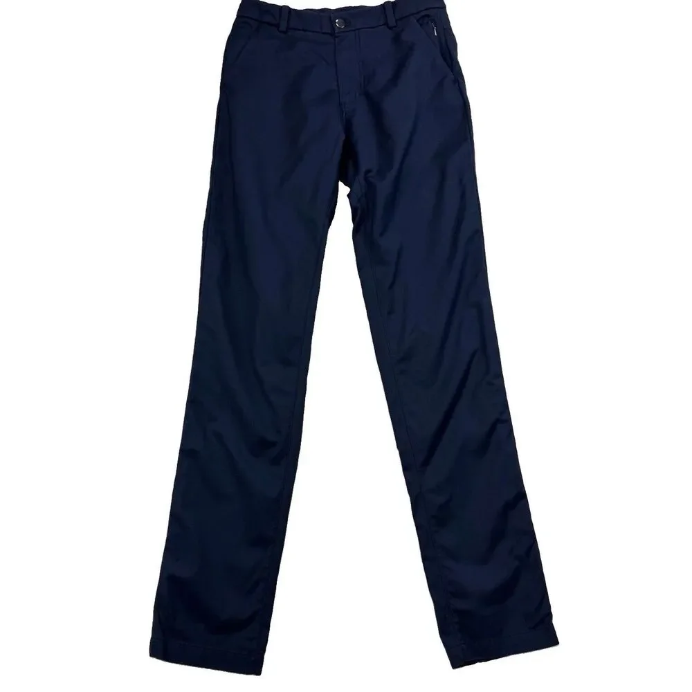 Lululemon Commission Pants Mens 28x32 Slim Navy Ventlight Performance Golf Smart
